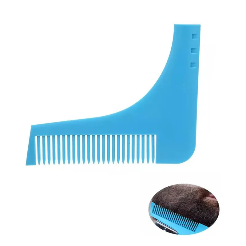 

1 Pc Men's Beard Care Appearance Moustache Moulding Hairdressing Plastic Hair Shaping Styling Template Ruler Combs Tool