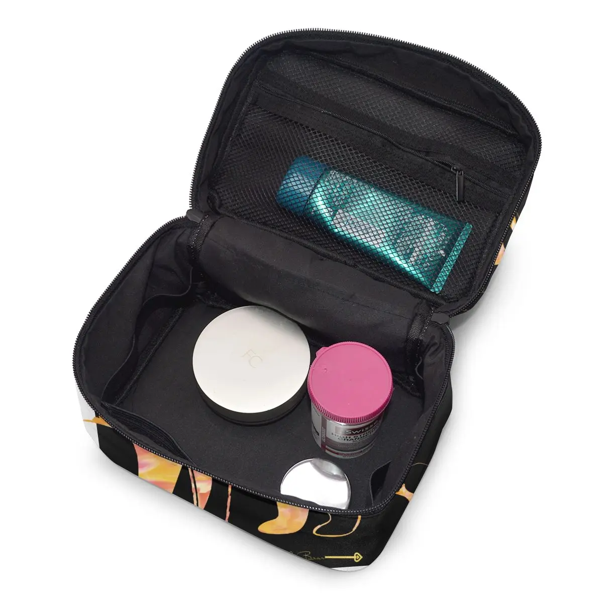 

High Capacity Makeup Bag Travel Cosmetic Bag Papa Mama Baby Bear Cub Youth Beauty Bag
