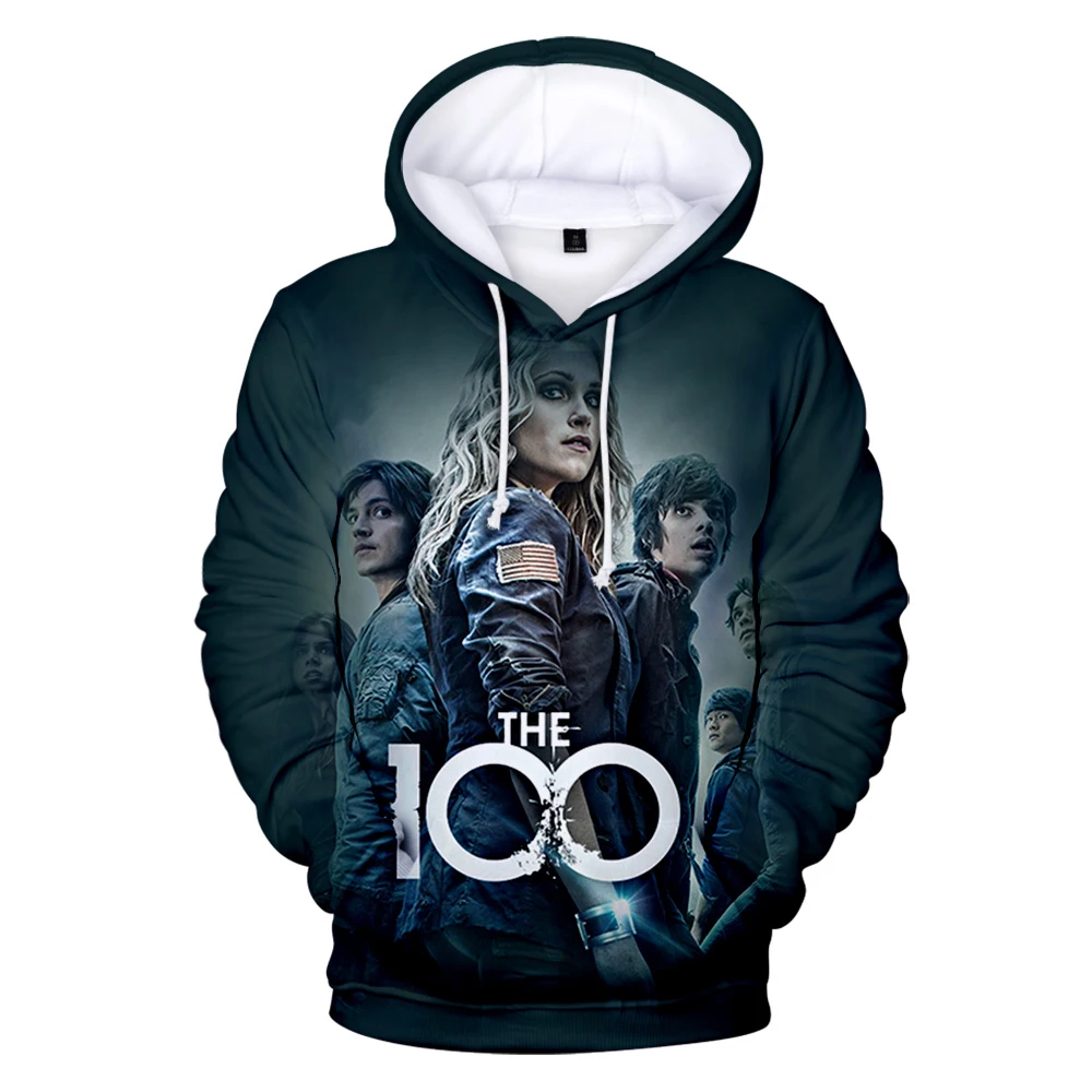

The 100 3D Hoodies Winter Streetwear The 100 Sweatshirt Science Fiction American Drama The Hundred Men/Women Clothes