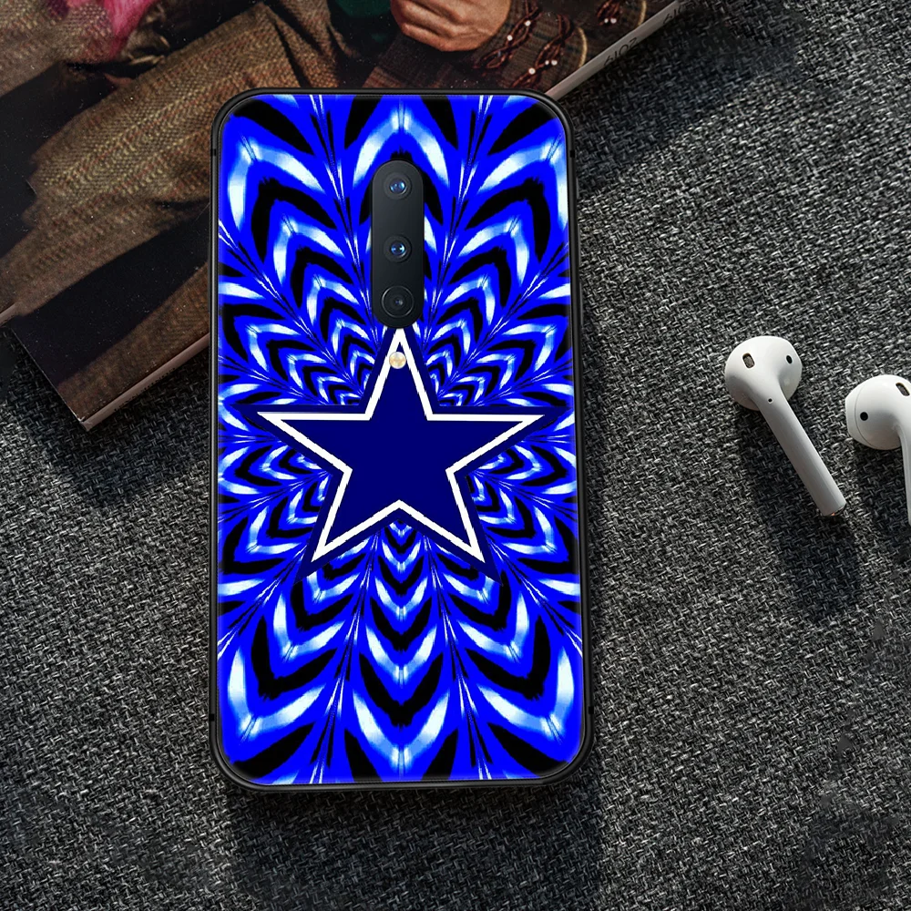 

dallas Rugby team cowboys logo Phone Case Cover Hull For 1+ Oneplus 5T 6 6T 7 7T 8 8T Pro black Shell Fashion Cell Silicone Back