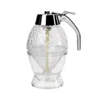 Прозрачный стеклянный удобный триггер с элегантным дизайном, прочный и безопасный дозатор сиропа для меда