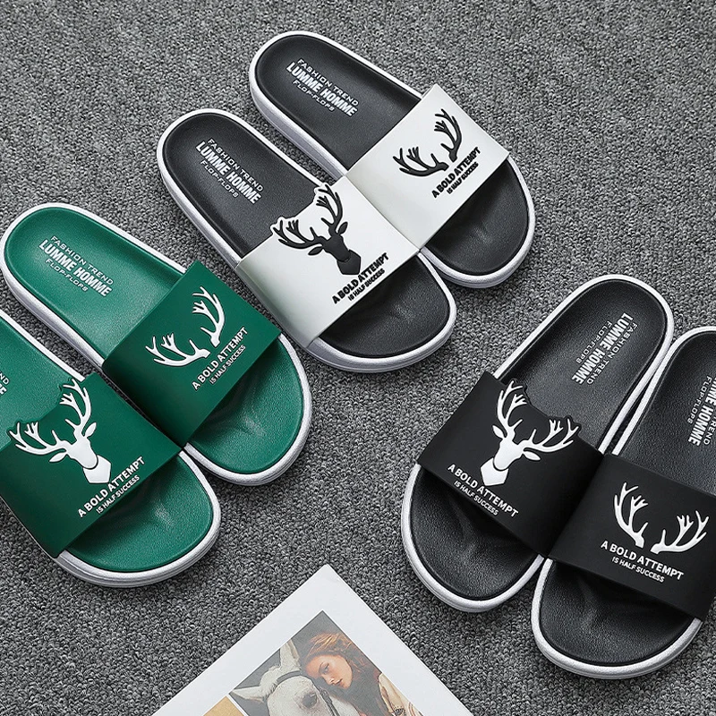 Сланцы для мужчин и женщин Нескользящие сандалии с мягкой подошвой спортивные 3d