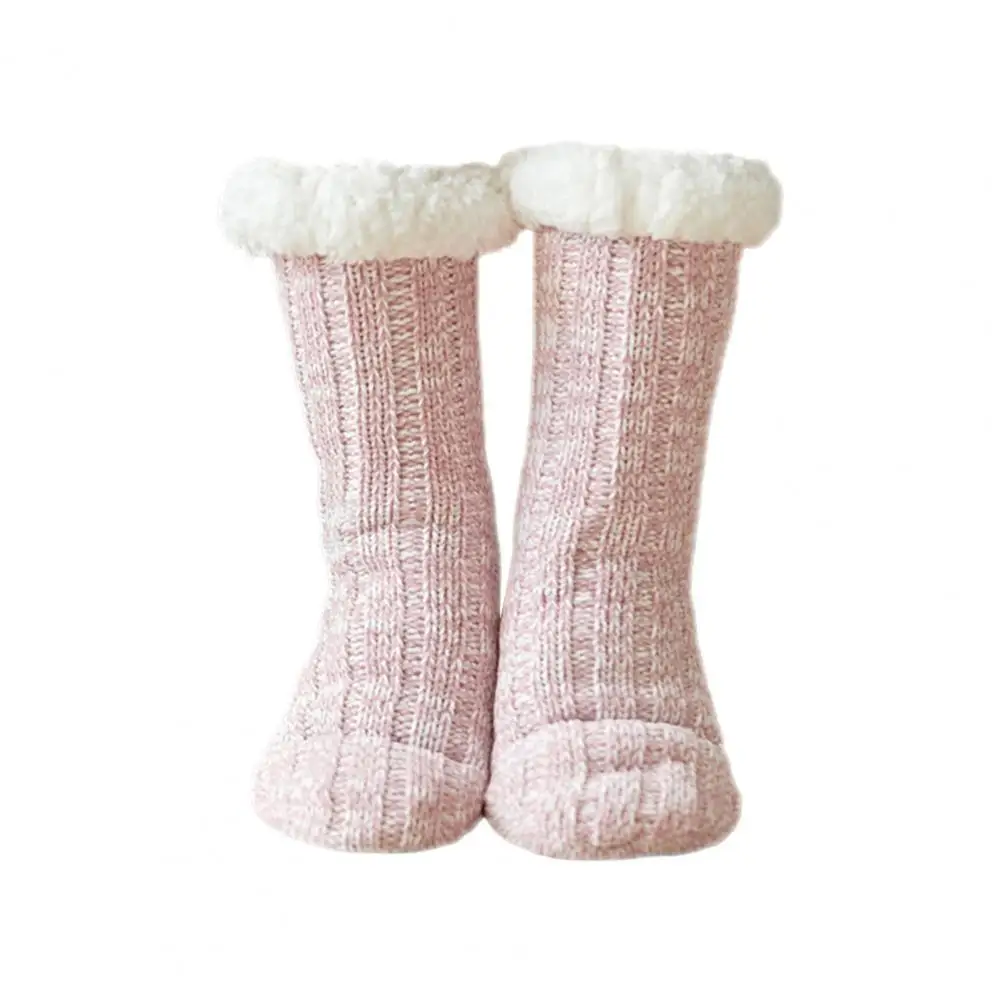 

1 пара, Нескользящие силиконовые вязаные носки в Вертикальную Полоску