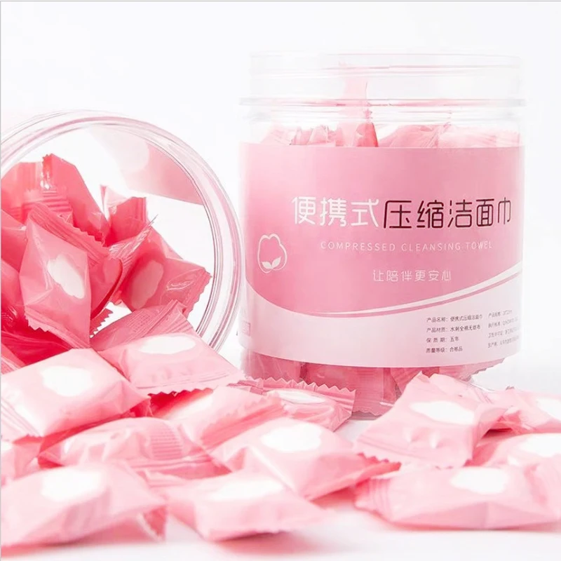 10 100 шт. портативное Хлопковое полотенце для путешествий|Полотенца лица| |