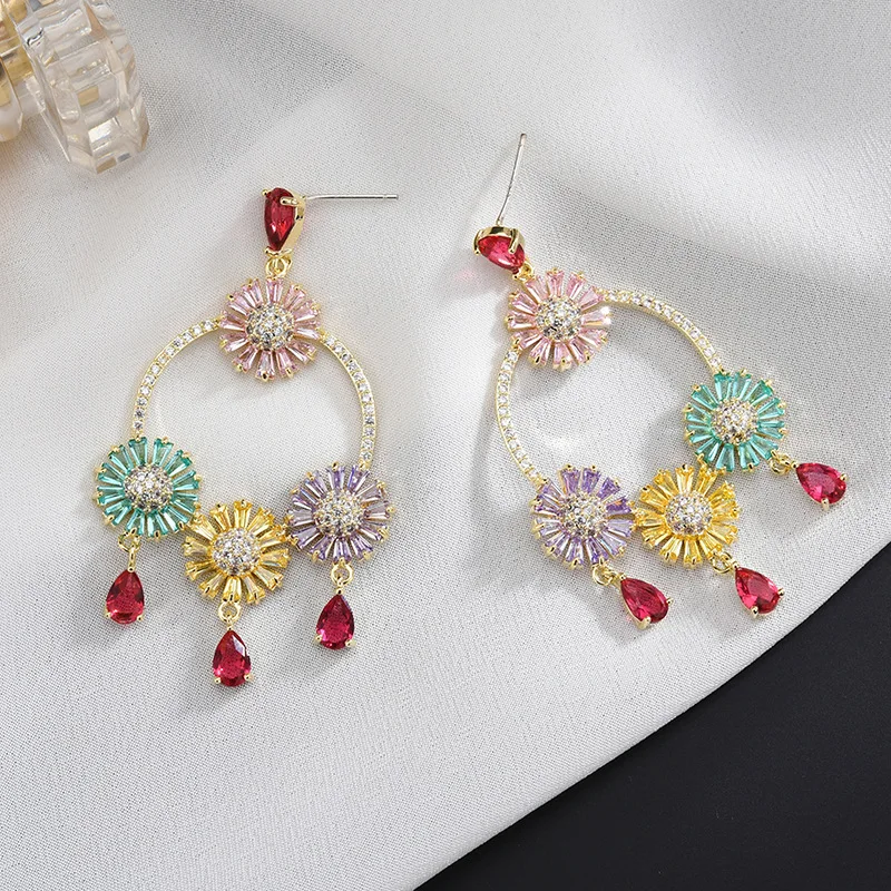 

Серебряная игла DAIMI 925 пробы, Европейская и американская мода, микродержательная кисточка, украшения для ушей, Женская