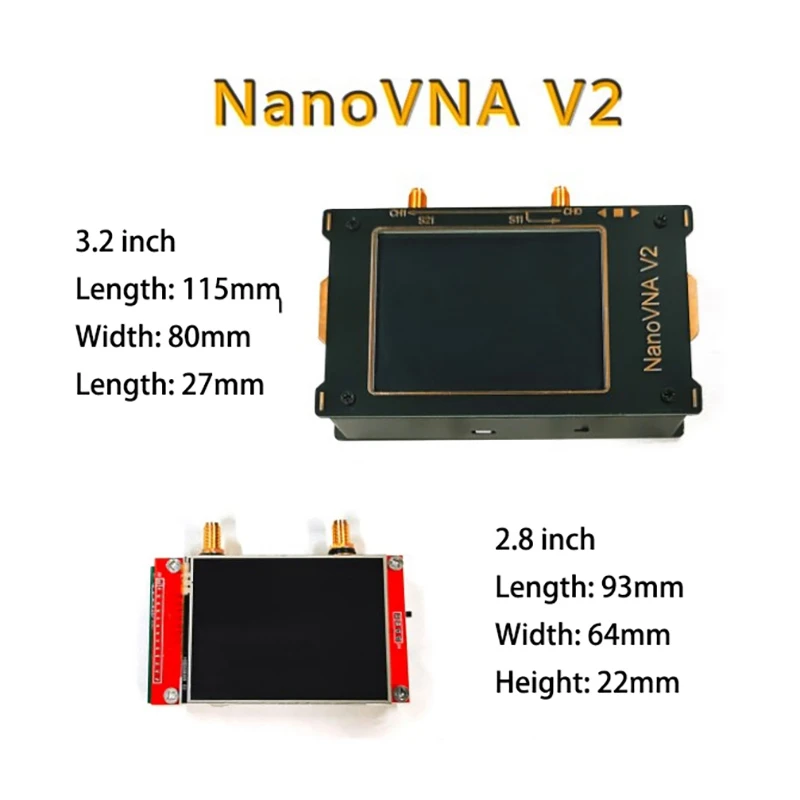 Векторный анализатор сети 3 2 дюйма Ранняя антенна Nanovna V2 тестер коротких волн HF VHF