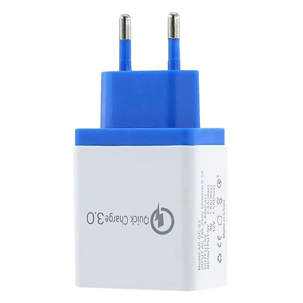 4 порта Быстрая зарядка QC 3 0 usb хаб настенное зарядное устройство 6.1A адаптер