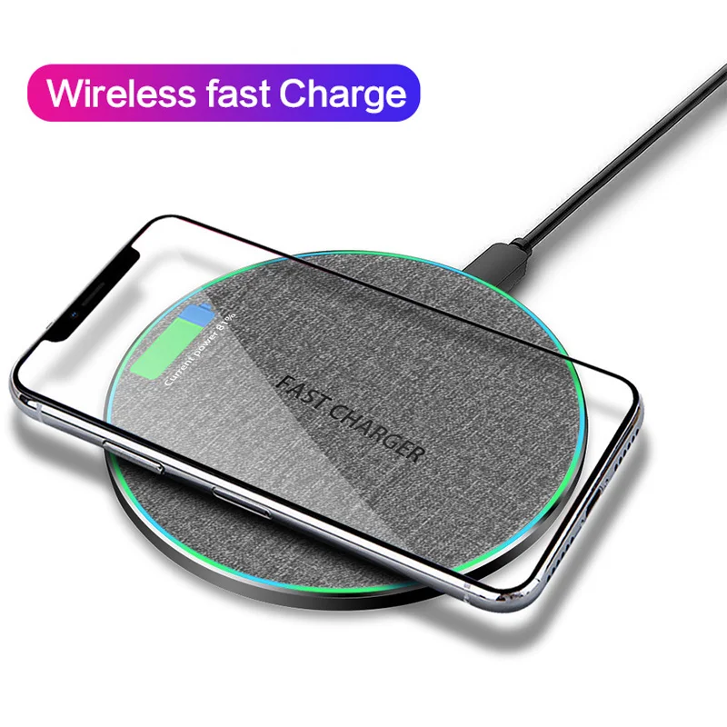 

10W Wireless Charger For Samsung Note 10 9 8 S10 S9 S8 Plus Qi Fast Wireless Charging Pad for iPhone 11 Pro XS Max XR X 8 8 Plus