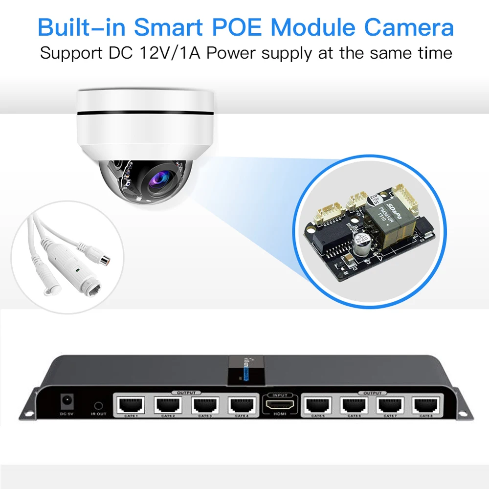 TOMLOV мини 4MP PTZ HD IP камера Открытый POE безопасности купольная 4 мм фиксированный