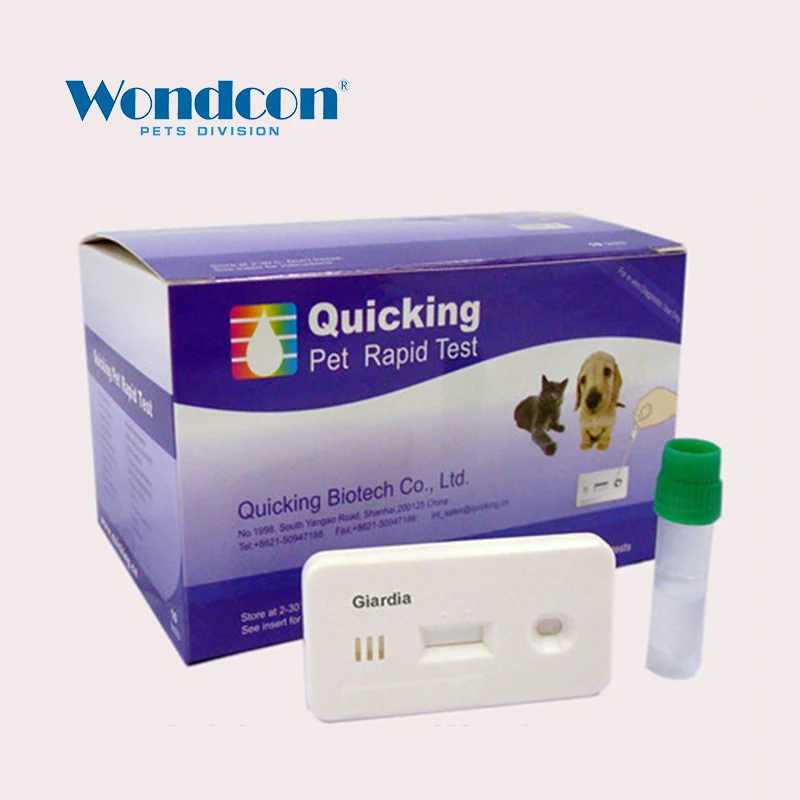 Wondcon Veterinary Canine Giardia Ag Triple Rapid Test Dog Strip | Дом и сад