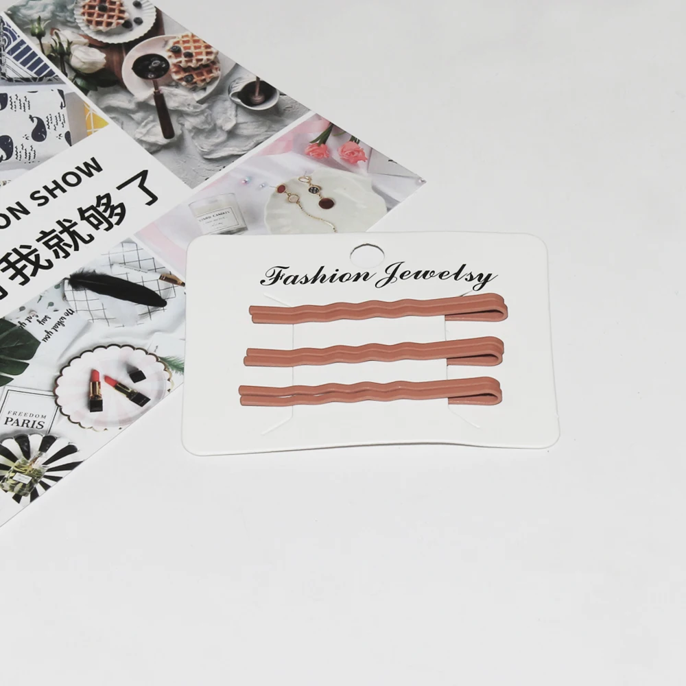 6 шт./компл. заколки для волос карамельных цветов шпильки 5 см волнистые из сплава