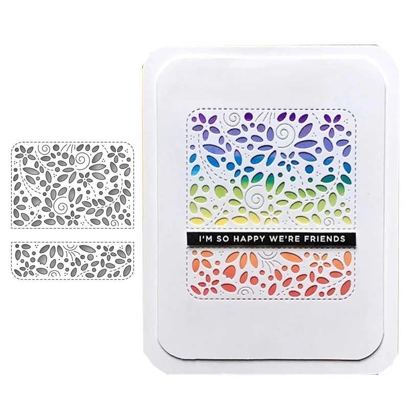 Кружева шаблон металла резки Скрапбукинг альбом декор DIY ремесла тиснение папка