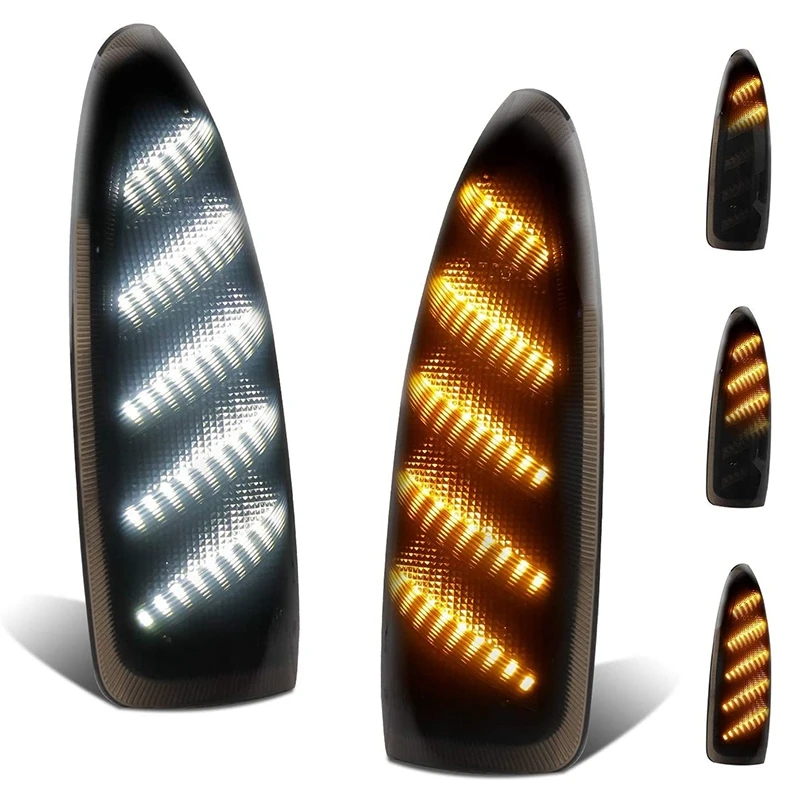 

"DARKEST SMOKE" Car LED Side Mirror Lights Signal Lamp for Ford Super Duty F250 F350 F450 F550 03-07