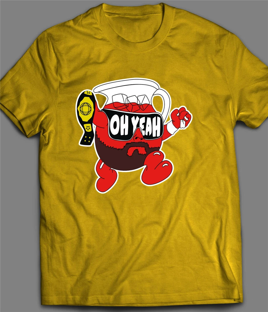 Macho Man Kool Aid Oh yah Wrestling футболка много цветов и размеров на заказ | Мужская одежда