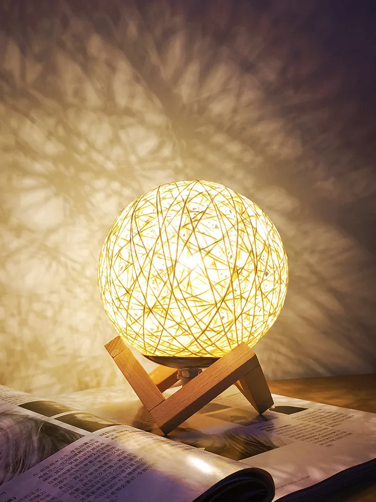 

Nordic Vine Ball LED Night Lights Led Table Lamp Home Decoration Room Decor Night Light Girls Valentine Christmas Birthday Gift