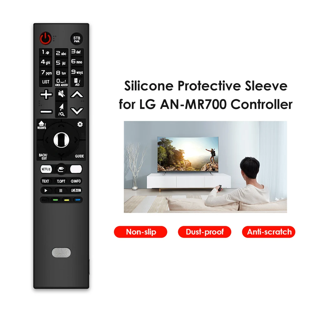 

Anti-scratch Non-slip Remote Cover Shell Silicone Case for LG AN-MR700 Remote Controller Dust Shock Proof Cover Sleeve