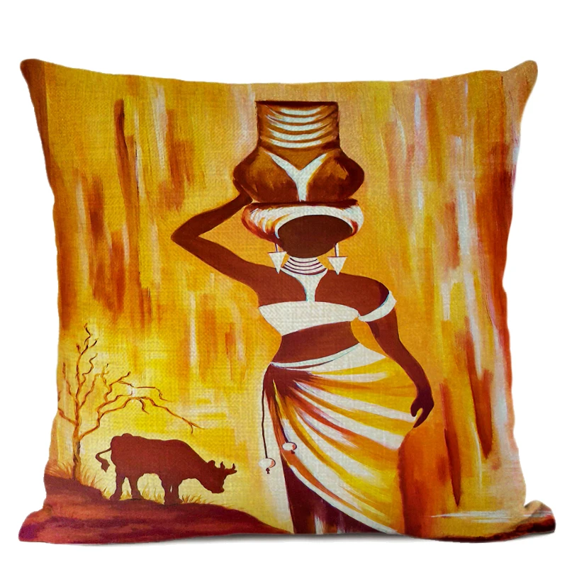 Африканский Подушка с изображением женщины крышка Дамский чехол для телефона
