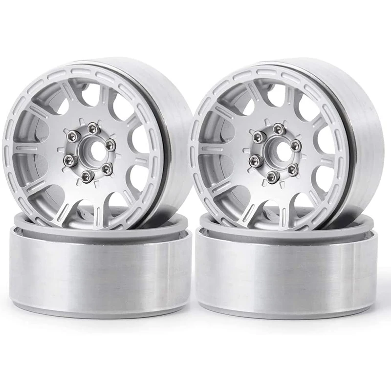

4PCS 1/10 RC Rock Crawler 2.2 Beadlock Wheel Rims Hub For Axial SCX10 RR10 Wraith 90048 90018 Traxxas TRX4 TRX6