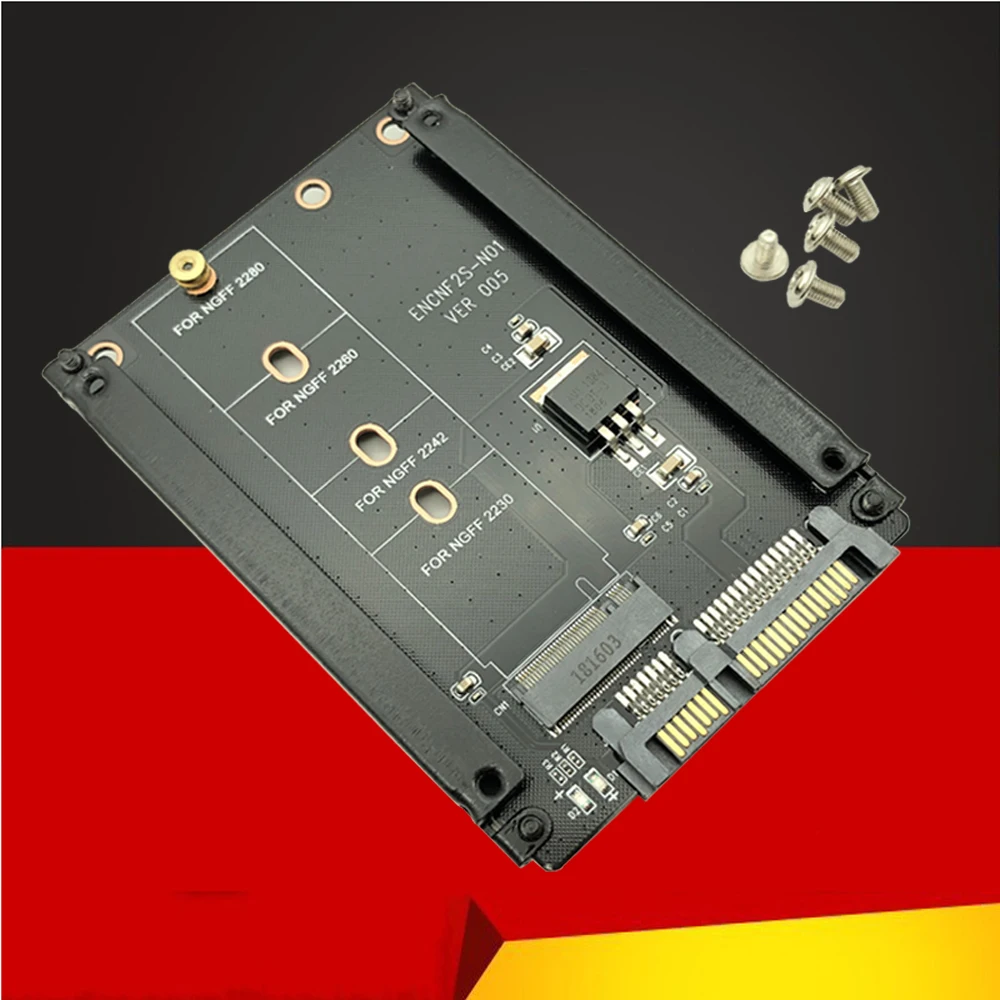 Металлический Чехол B + M Key M.2 NGFF SSD на 2 5 SATA 6|Платы расширения| |