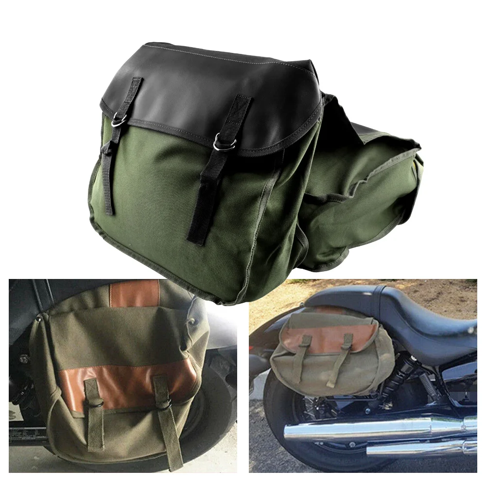

Motorcycle Saddlebag Canvas Backseat Luggage Bag For aprilia sr 150 rsv4 rs 50 tuono v4 sr 50 rs 125 pegaso 650 sxv shiver 750