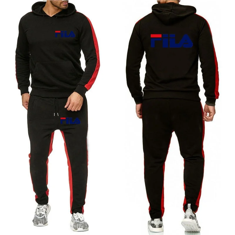 

New men's fashion Hoodie 2-piece Sweatshirt + running pants men's sportswear sportswear men's jogging racing suit sportswear