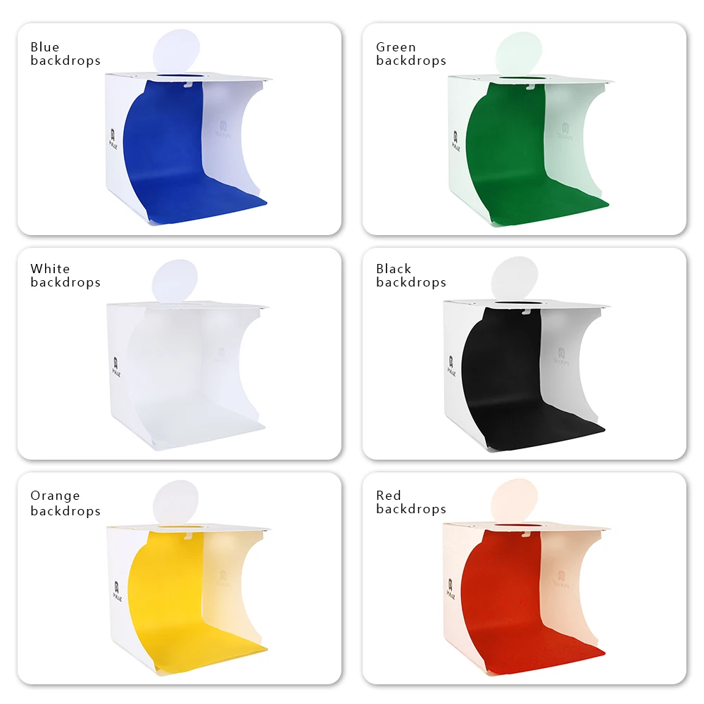 Переносной светильник вой короб для фотостудии 2 светодиодные панели 6 цветов