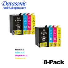 8x Compatible Epson 27 27XL Ink Cartridges for Epson WorkForce WF-7710 WF-7720 WF-7210 WF-7610 WF-3620 WF-3640 WF-7110 WF-7620