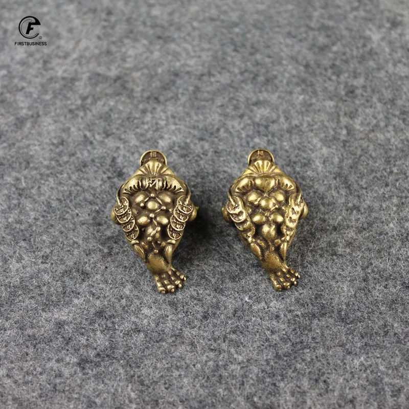 Медная жаба для денег на удачу маленькие украшения чайной церемонии античное