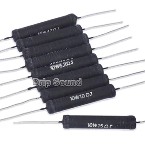 2 шт. 4,7-27 Ом 10 Вт энтузиаст разделитель динамиков кроссовер неиндуктивный провод обмотки резистора провода обмотки сопротивление проволоки