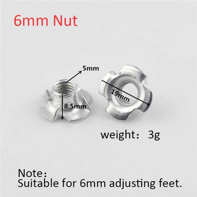 10 шт. болт для ножек стула защиты пола мебели подушечки диван шкаф регулируемый