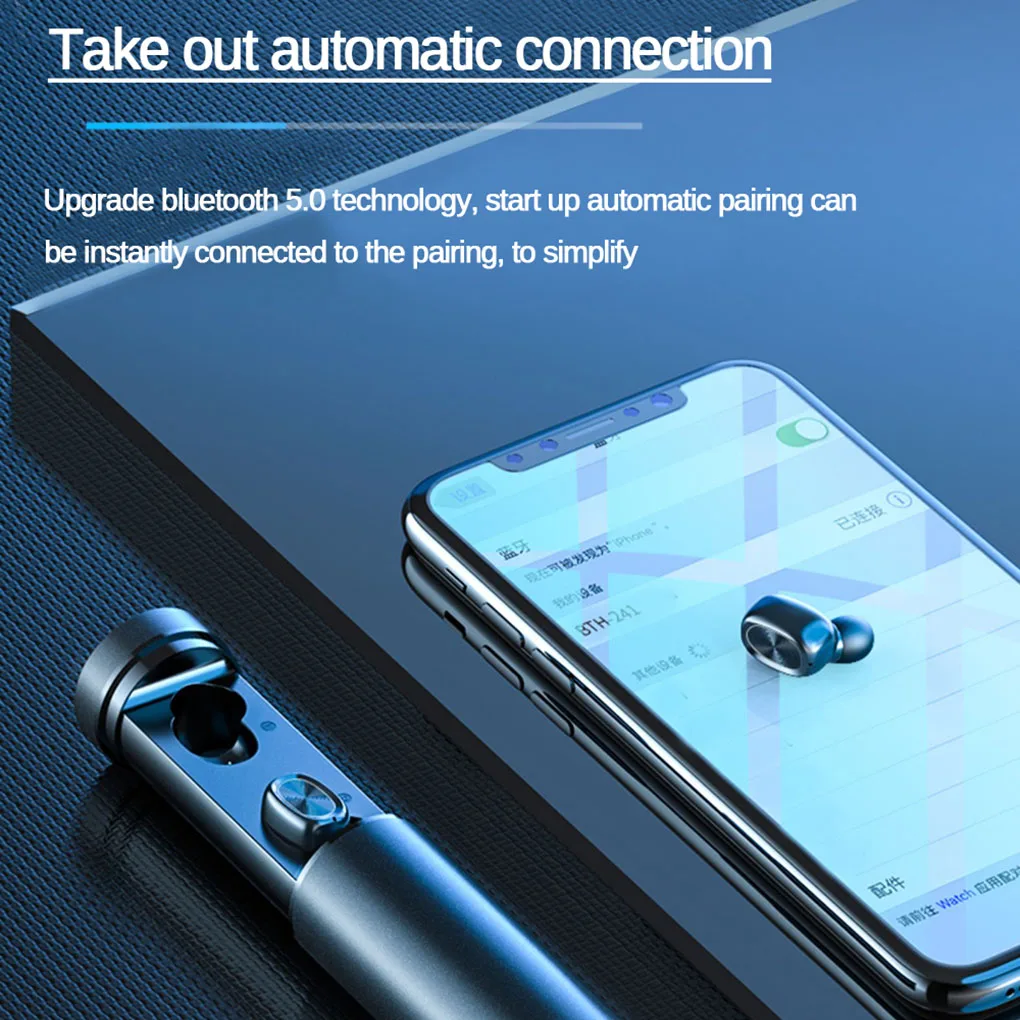 

B9 TWS Bluetooth Earphone 5.0 Wireless 8D HIFI Bluetooth Earbuds Sport MIC Earbud Gaming Music Headset for Xiaomi Samsung Huawei