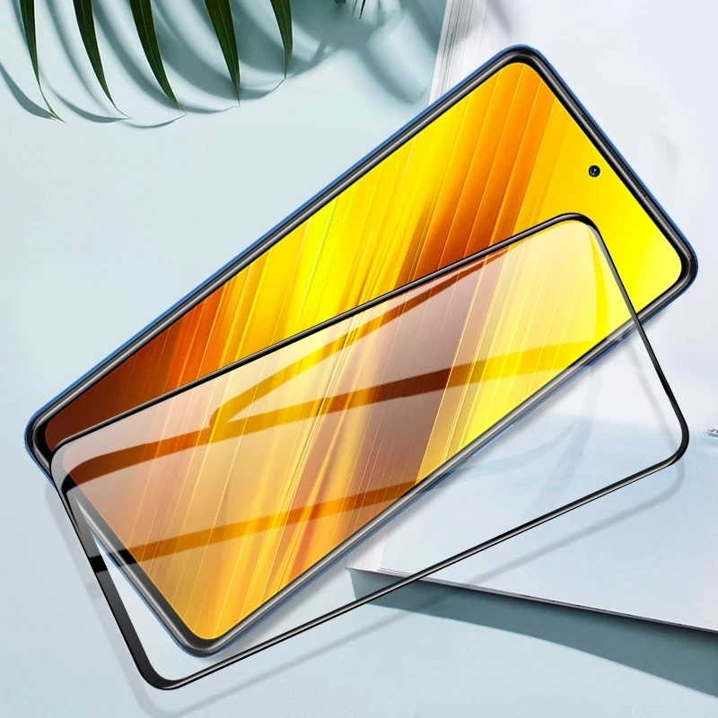 KEYSION Tempered Glass for Redmi 10 10 Prime  Note 10 Pro 10T 5G HD Full Cover Screen Protector Film for POCO X3 GT M3 Pro F3 GT