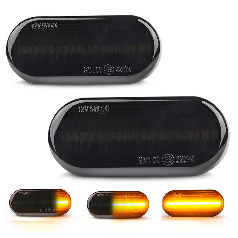 2 шт./пара автомобильный сигнал поворота Янтарная динамическая лампа
