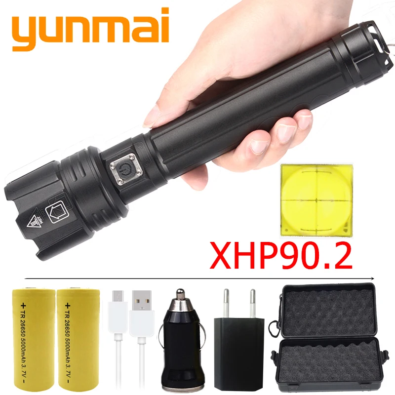 XHP90.2 светодиодный фонарь тактический МОЩНЫЙ СВЕТИЛЬНИК перезаряжаемый