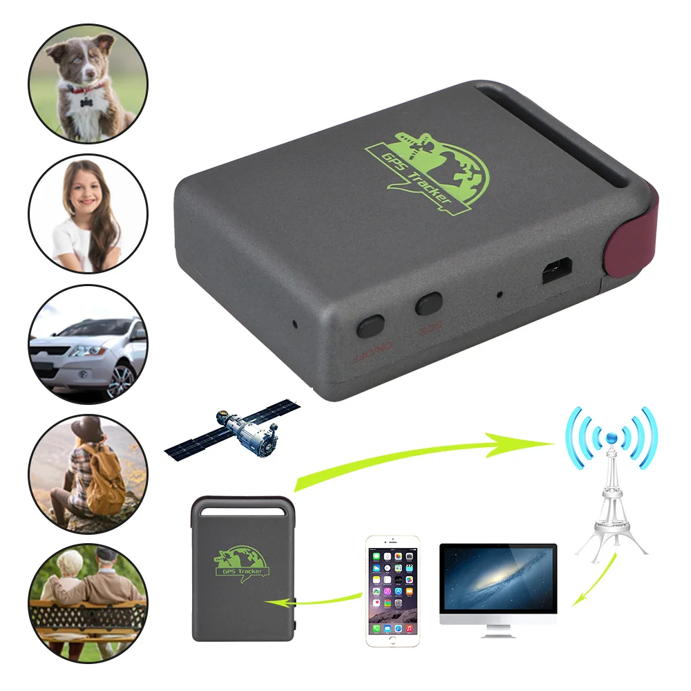 

GSM GPRS GPS Tracker Car Vehicle Tracking Locator Device Car Accessories TK102B Over Speed Alarm Remote Control