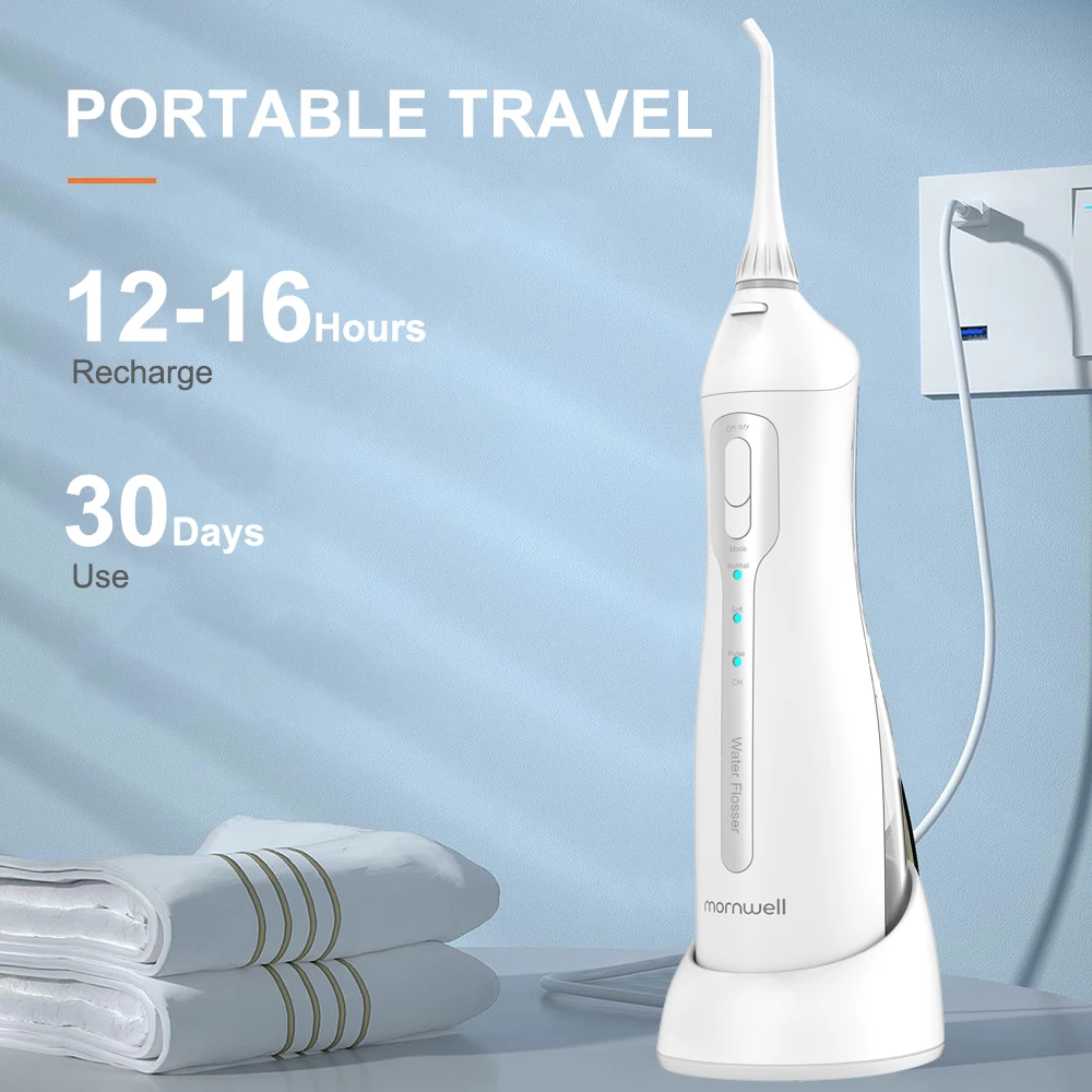 Mornwell Water Flosser Ирригатор для полости рта Портативный стоматологический