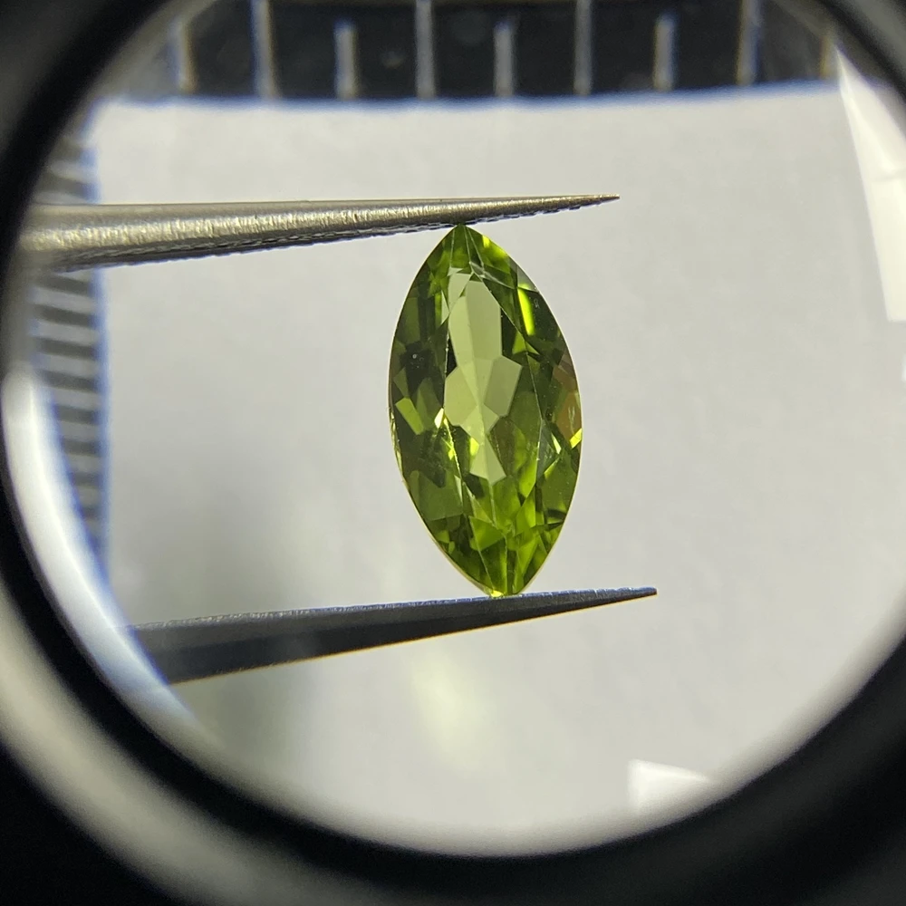 Натуральный маркиз Обрезной 6x12mm зеленый цвет 1 7 карат 100% оригинал Китай