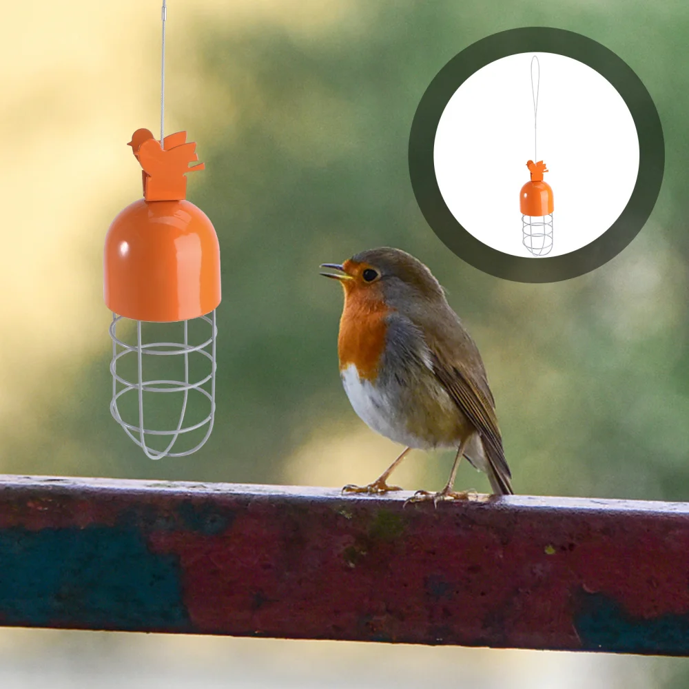 

1pc Bird Food Container Simple Hanging Bird Food Dispenser Container Bird Feeder