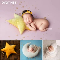 dvotinst newborn baby photography props moon stars mini pillow blingbling stars background blanket set studio shoots photo prop