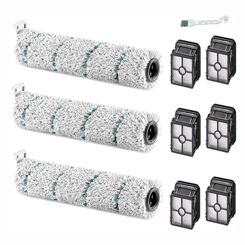 

3 Multi-Surface Brush And 6 Filters For Bissell Crosswave Cordless Max 2554A 2596 2596M 2590 2596B 2554 Vacuum Cleaner