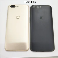original metal battery cover for oneplus 5 a5000 rear housing back case with camera lenssim card trayside buttons
