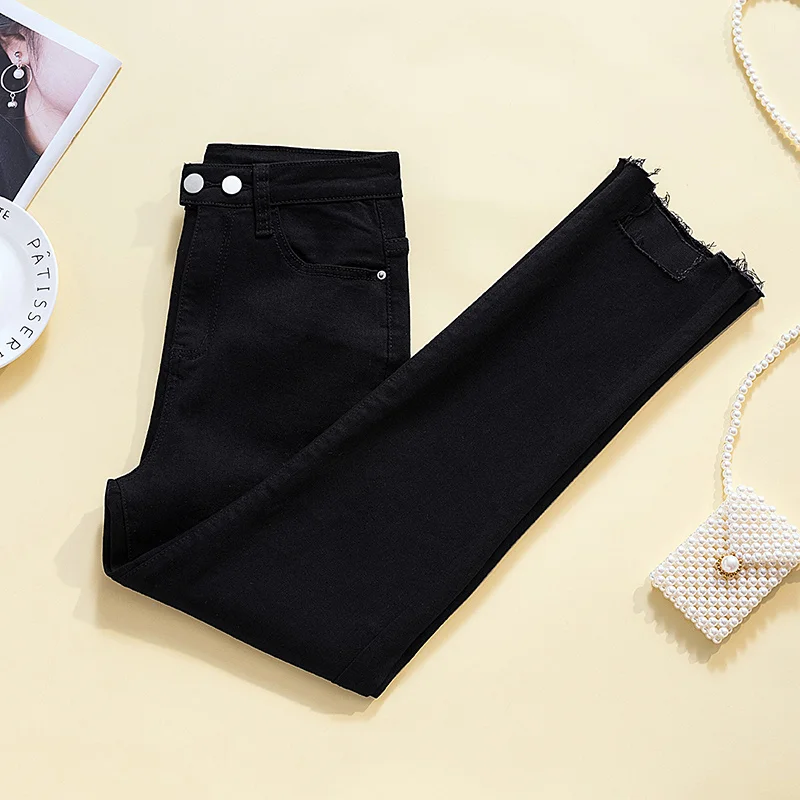 

2021 Spring plus Size Black Jeans for WomenNuyoah
