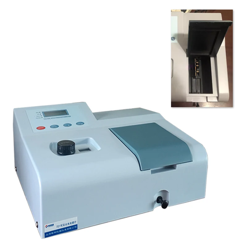 

Visible UV Spectrophotometer, 350-1020nm Tungsten Lamp Laboratory Equipment, 721 LDC Digital Laboratory Spectrophotometer