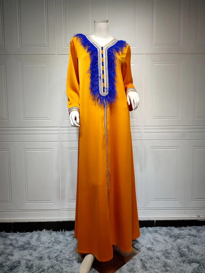 Abaya Dubai Turkey Muslim Hooded Dress Women Moroccan Caftan Elegant Lady Islamic Clothing 2021 Eid Mubarak Djellaba Femme