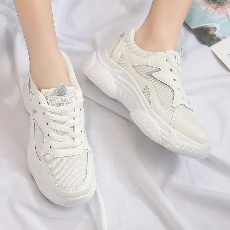 Женские кроссовки весна 2019 INS Ulzza Harajuku новые увеличивающие рост на платформе в