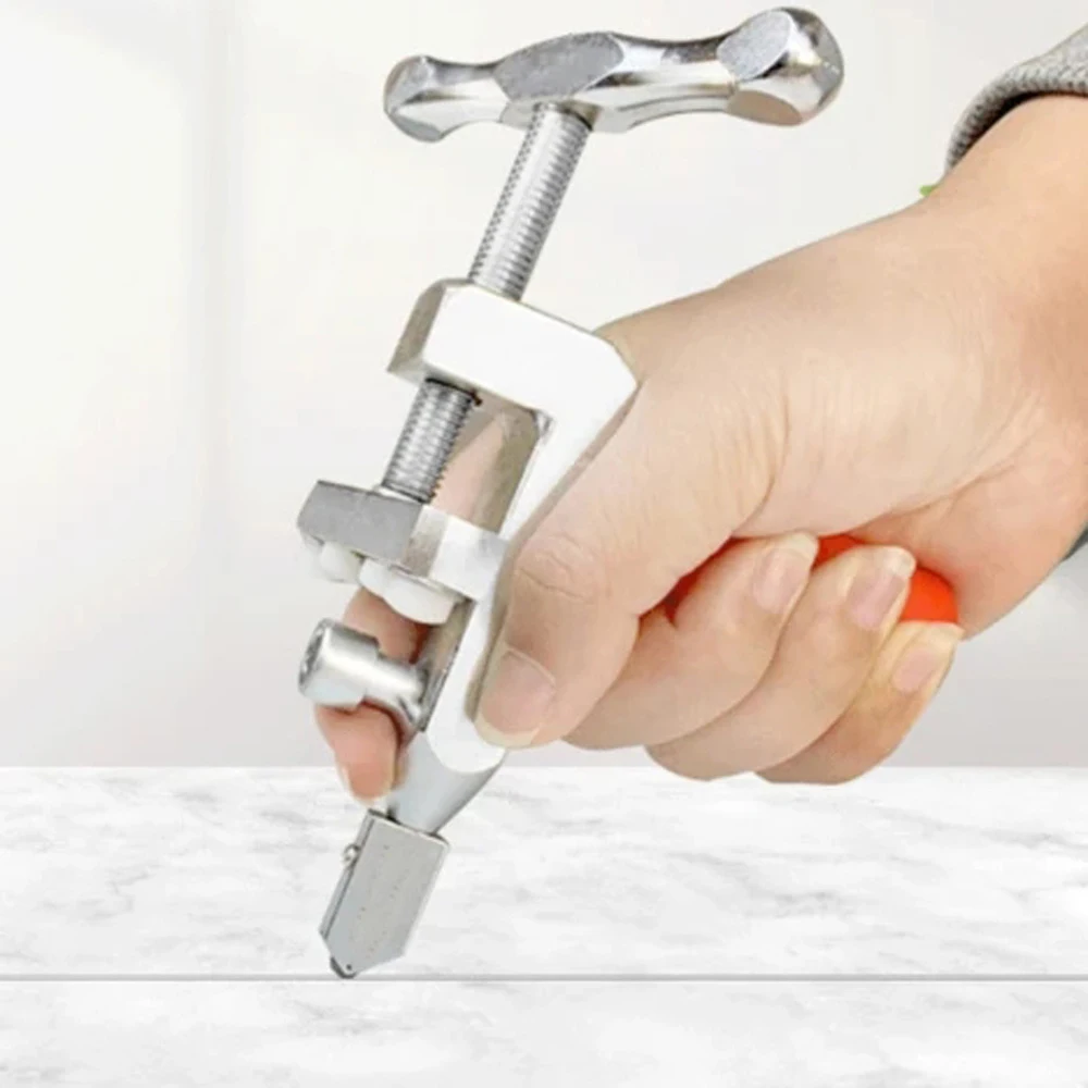 

Manual Glass Tile Cutter Multi-Functional One-Piece Glass Tile Rolling Cutting Tool Construction Accessory