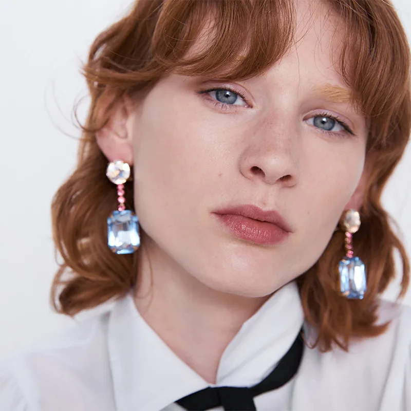 Европейские и американские новые богемные серьги капельки с перекрестными