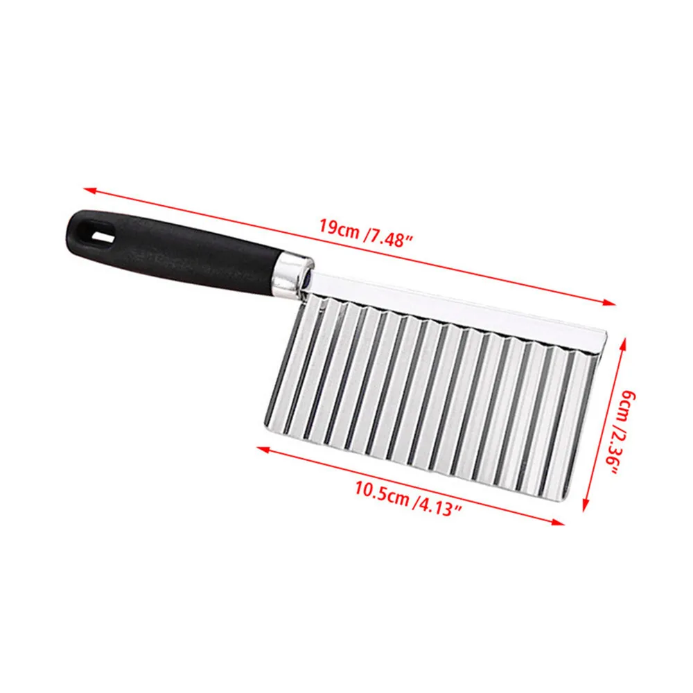 

Stainless Steel Vegetable Fruit Wavy Cutter Potato Crinkle Cut Knife Cucumber Carrot Waves Cutting Slicer Kitchen Knives Tools