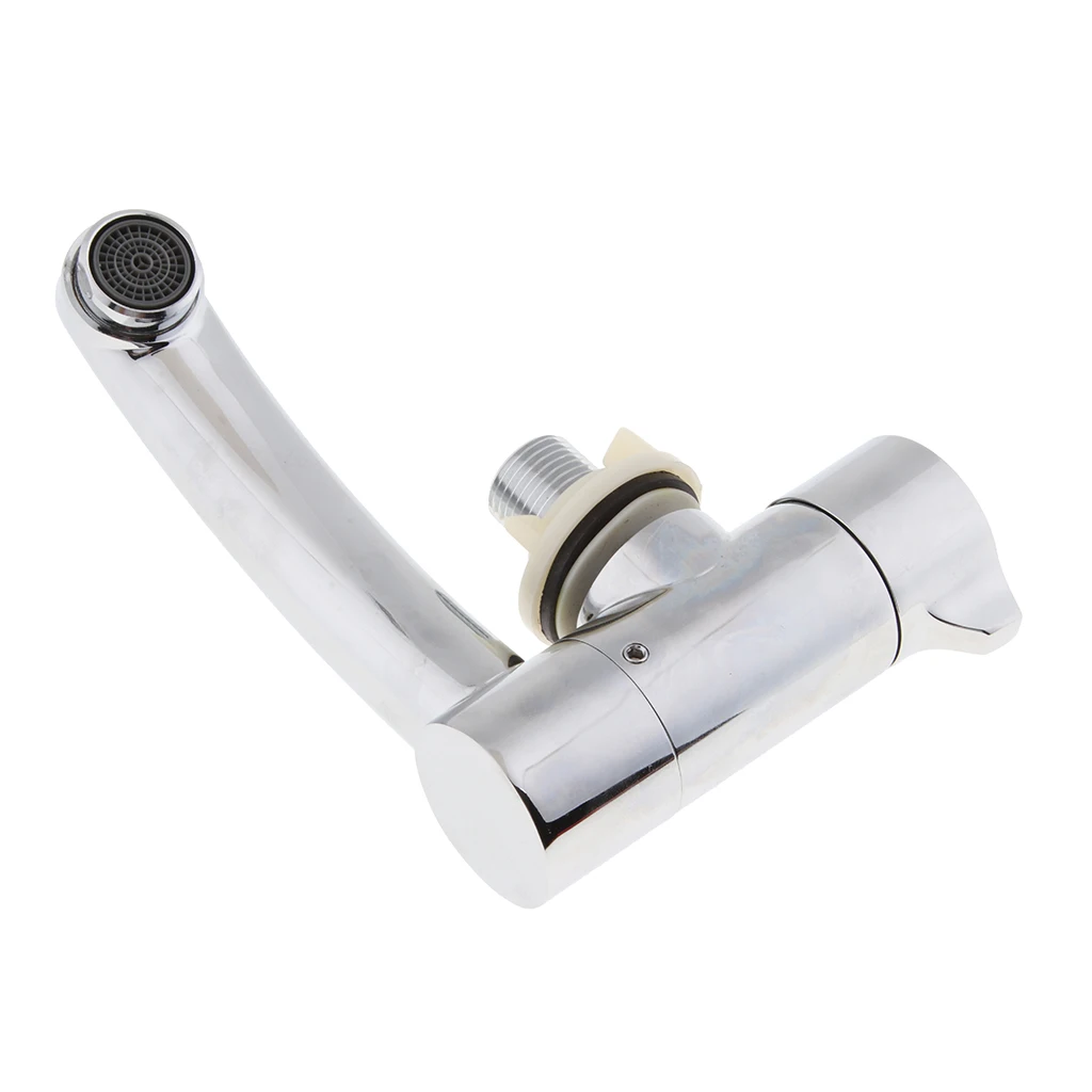 

Boat RV Caravan Camper 360 Deg. Cold Folding Kitchen Faucet Tap Polished