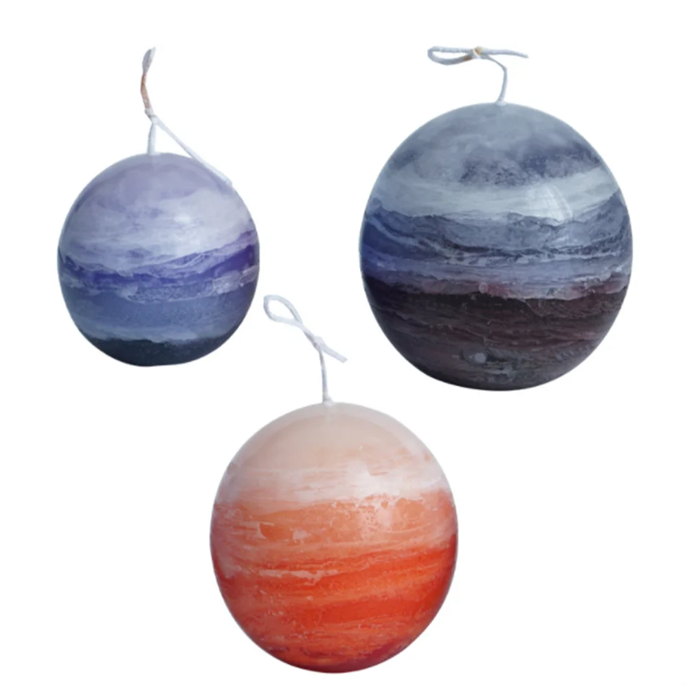 3D искусственная форма Сферическая для мусса шоколада десерта свечи звезды земли